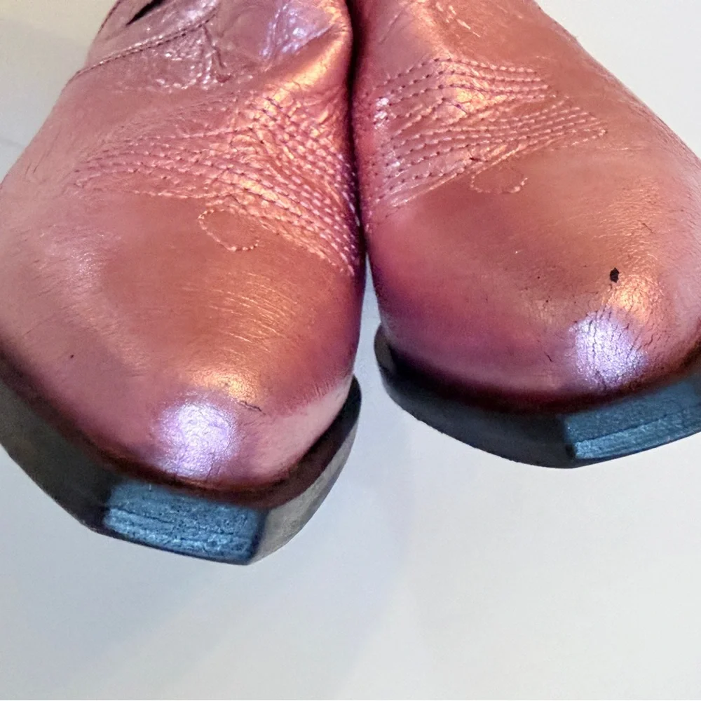 FREE PEOPLE WAY OUT WEST METALLIC WESTERN BOOTS SIZE 39/9 - Picture 6 of 12
